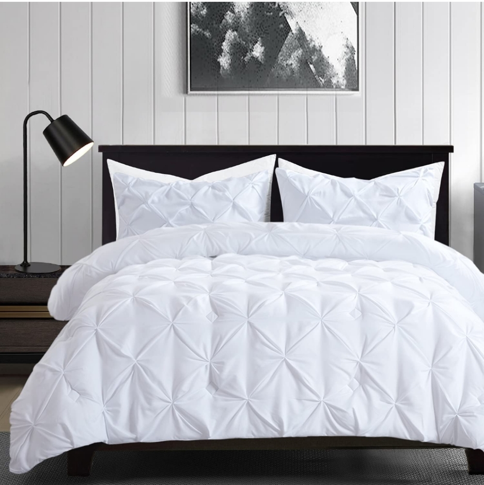 PALATIAL KING-120X98 3 PIECE PINCH PLEAT COMFORTER SET
